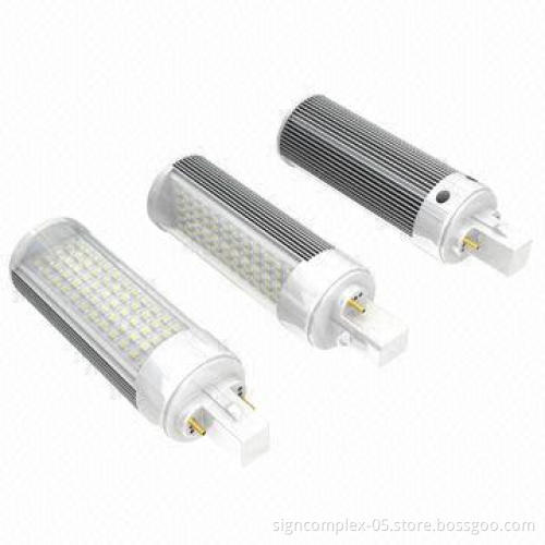 G24 LED Lamps with 5050/3528 SMD LED Type and PC + Aluminum Alloy Materials